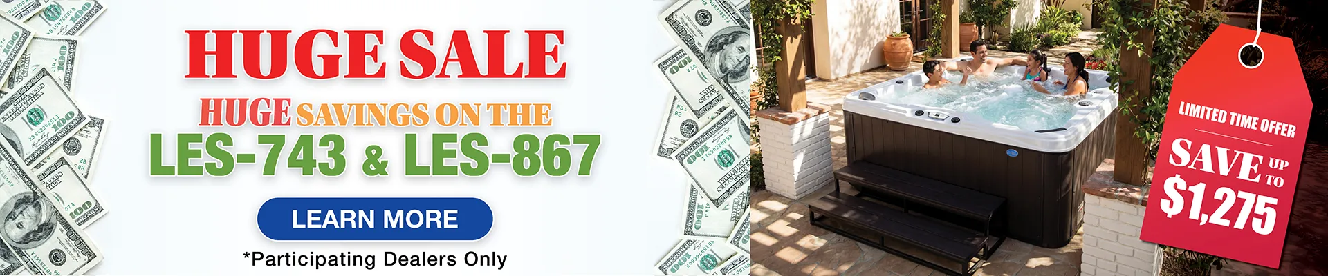 Calspas hot tub being used in a family setting - Atlanta